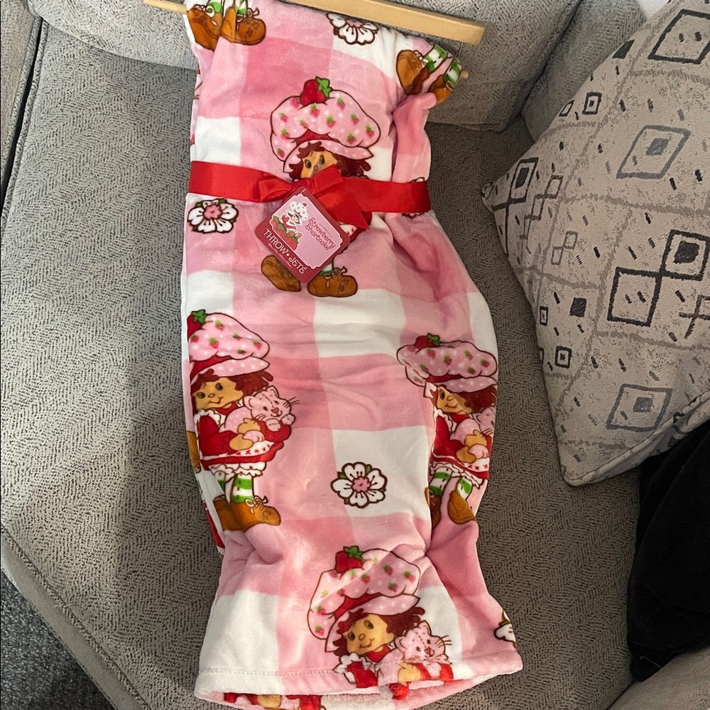 Strawberry Shortcake Pink Blanket
